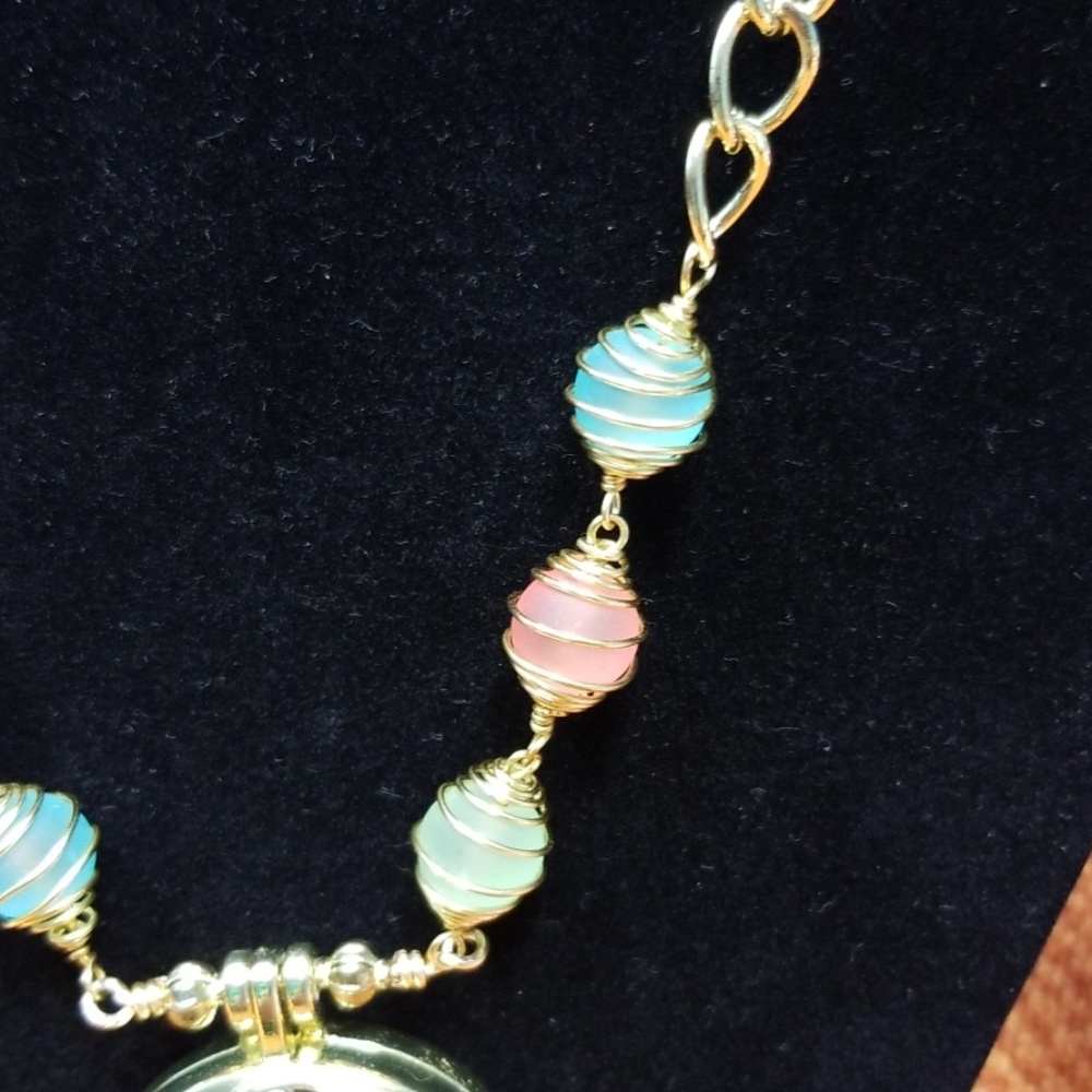 SALE! Gold Color Beach Locket! - Picture 4 of 4